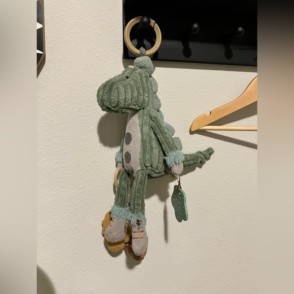 Jellycat Dinosaur Hanging Toy with Teether